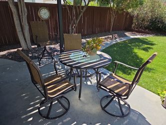 Patio table and chairs