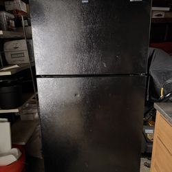 Black Mini Refrigerator w/ Freezer – Clean & Works Great