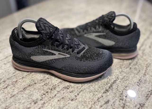 Brooks Womens Bedlam 'Black Grey' Running Shoes (SIZE 9)