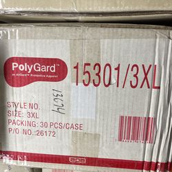 Liberty Glove 15301 PolyGard Lab Coats with Pockets, 30ct/case