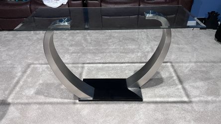 Modern Style Metal Glass Table 
