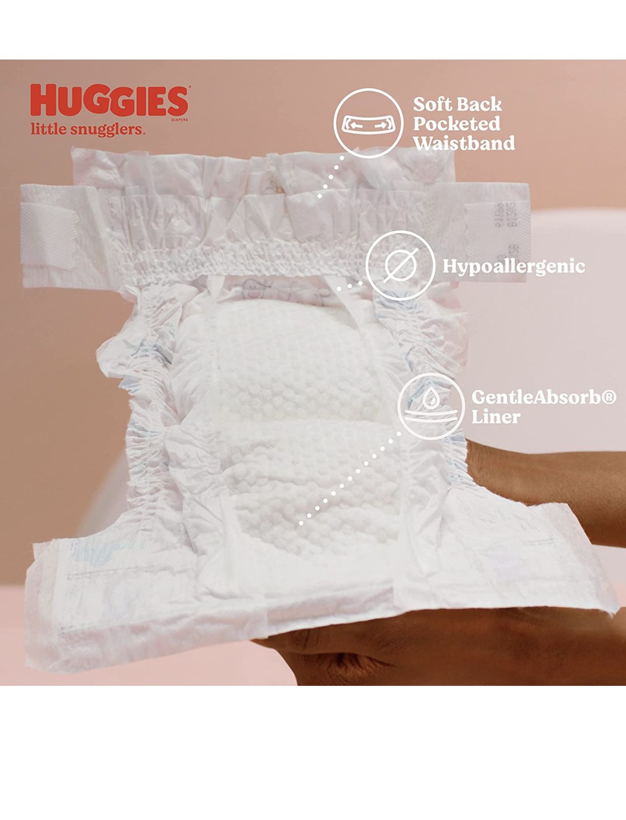 Baby Diapers Size 3 (16-28 lbs), 156ct, Huggies Little Snugglers