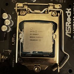 Intel I9 9900kf CPU And ASRock H370m-HDV Motherboard