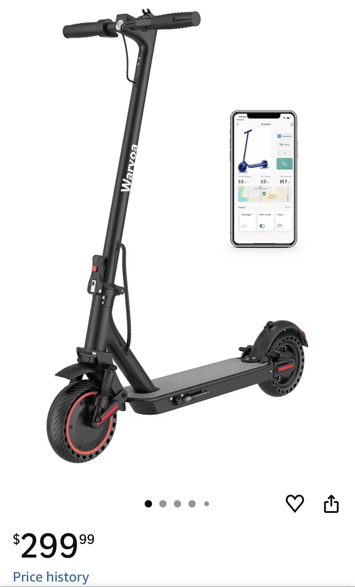 🆕 In 📦 Electric Scooter,500W Powerful Motor,19-31Miles Range,10"Tires,22Mph Max Speed with Cruise Control,Foldable with Dual Braking System for Adul
