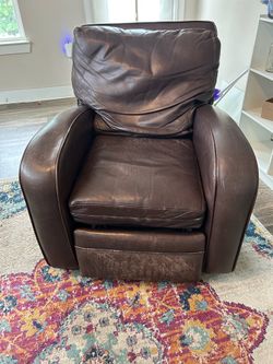 Leather recliner
