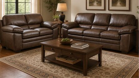 Shiloh brown Sofa and loveseat!