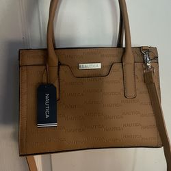 Nautica Purse With Removable Strap in Color Tan/Camel 