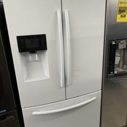Samsung French Door In Glossy White Used