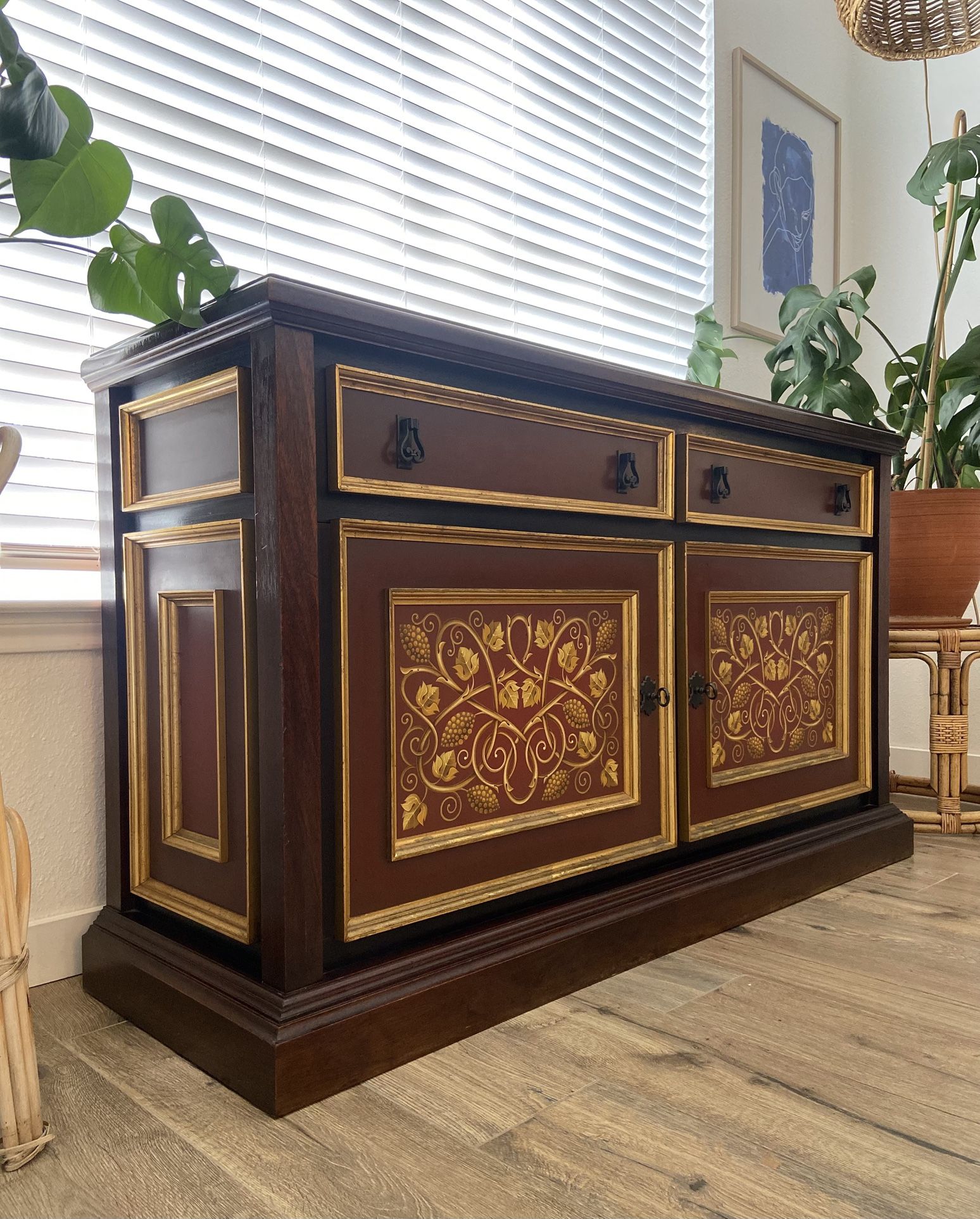 Mahogany Buffet Credenza By Rangel Hidalgo
