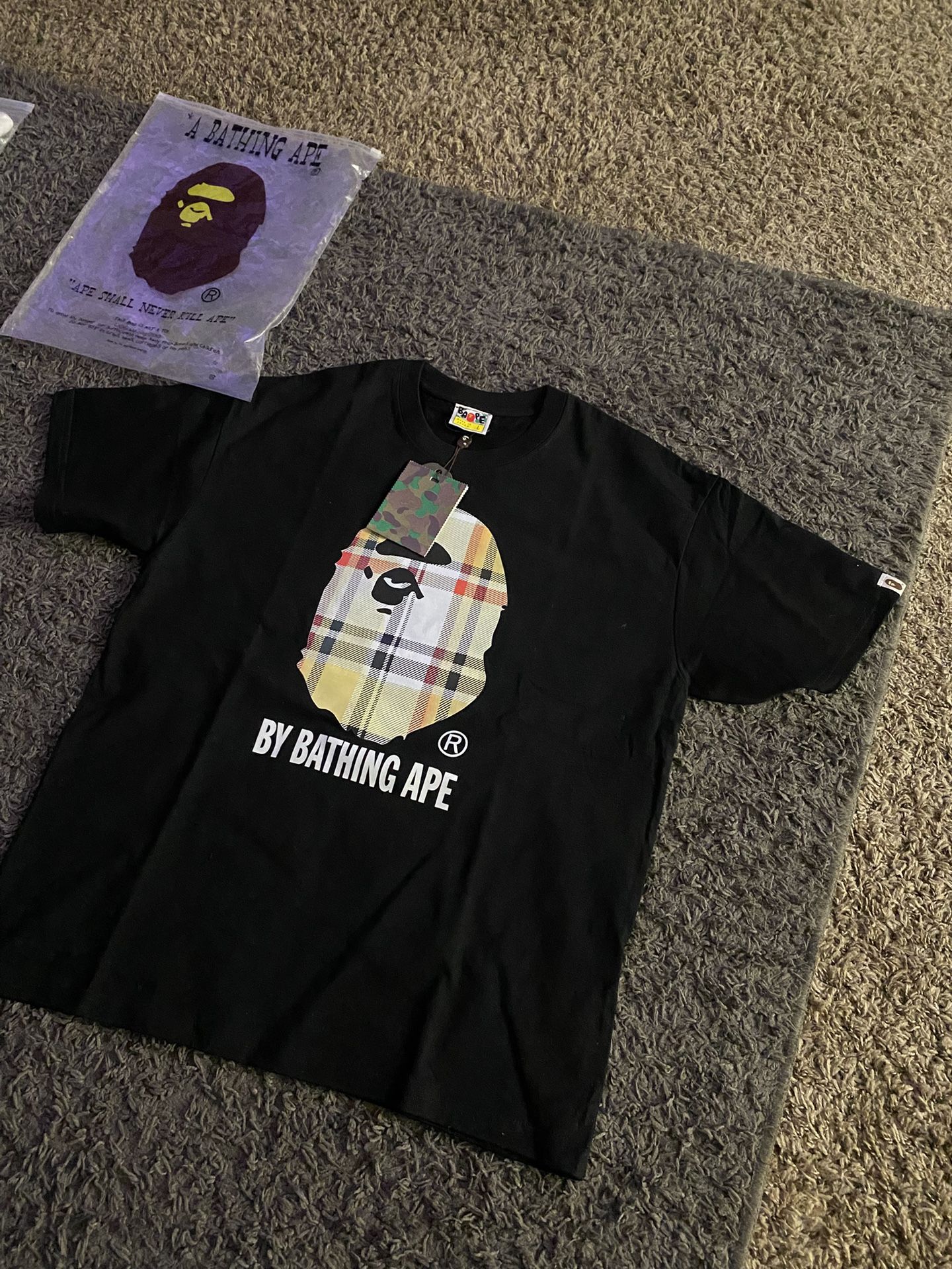 Black Burrberry Bape Shirt