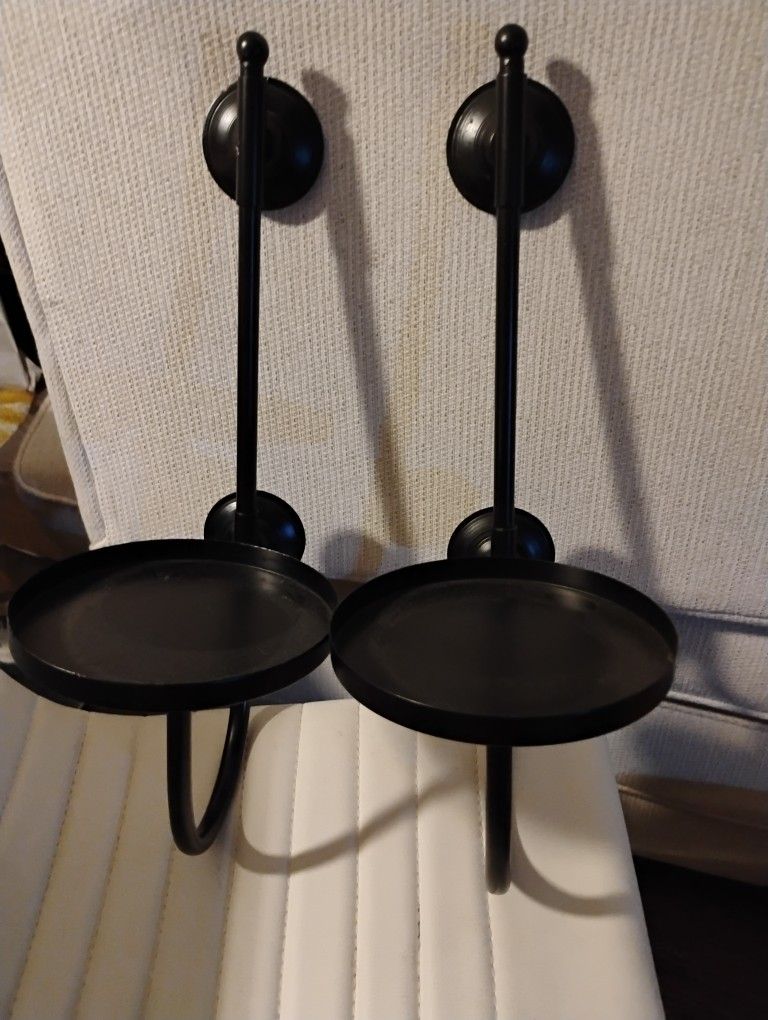 Wall Candle Scones metal Black