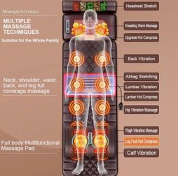 Full-body massage mat with heat