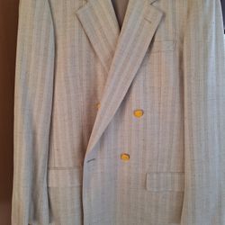 Stunning Field Brothers Silk/Wool Double Breasted Sport Jacket 42L 