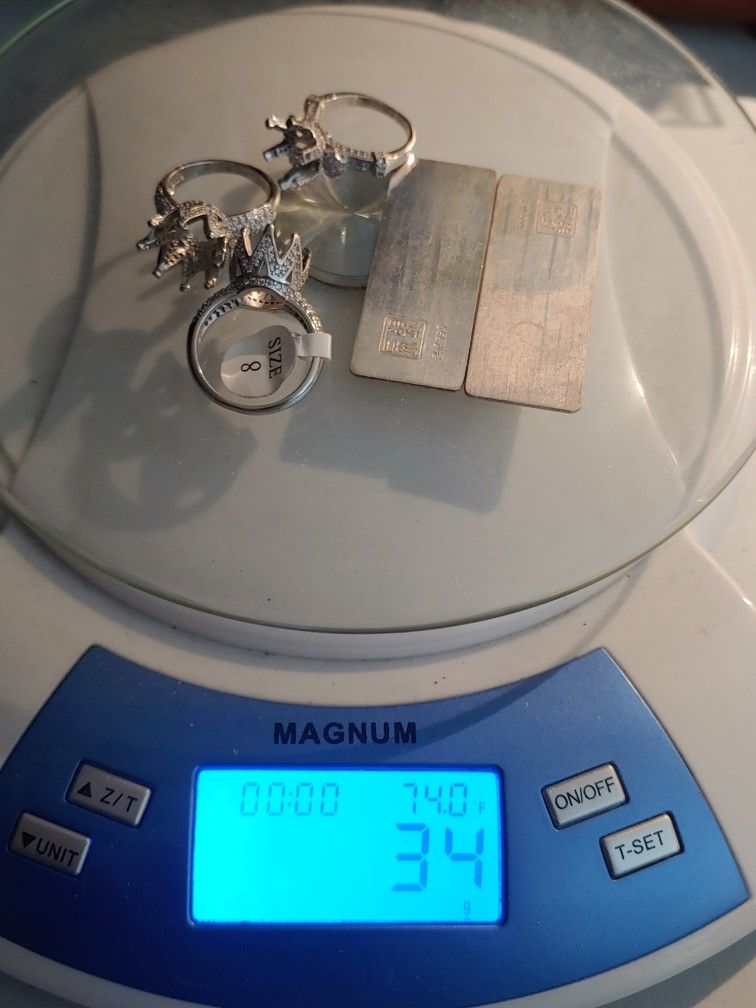 SILVER BAR 34 GRAMS. 