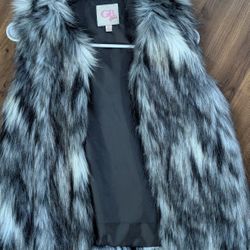 GB Girls Faux Fur Vest 