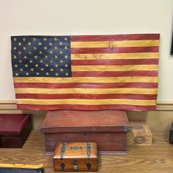 Wooden American Flag