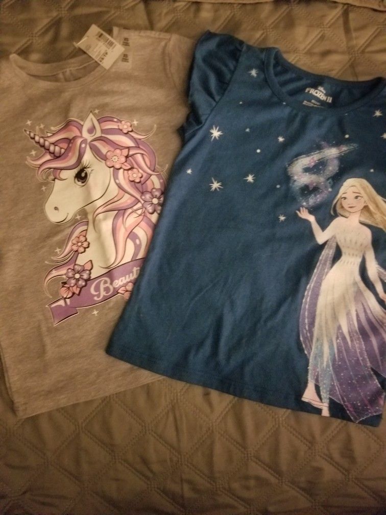 Girl's T-shirts Two(2) New