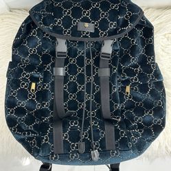 Gucci GG Marmont Velvet Backpack Authentic 