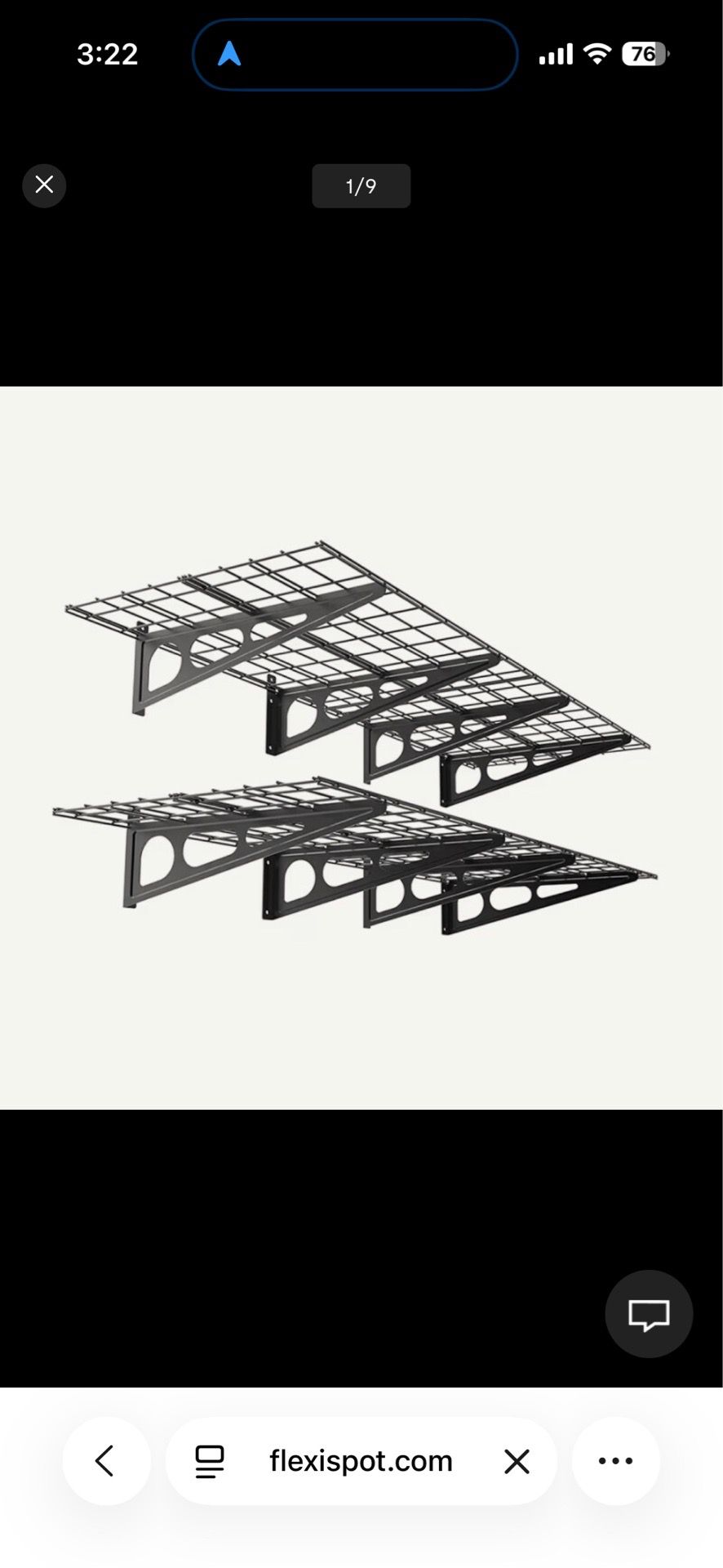 FLEXIMOUNTS WR26B Heavy Duty Garage Wall Shelves