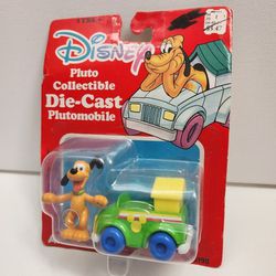 Vintage Disney Diecast Pluto and Car Plutomobile NIP.