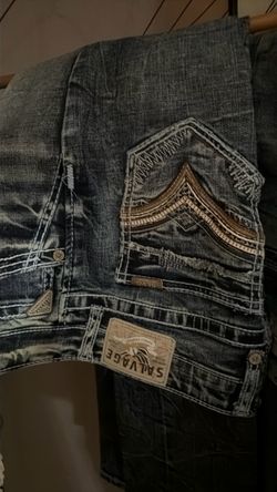 Salvage Supply Company Distressed Denim Jeans