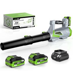 Leaf Blower Cordless with 2 x 4.0Ah Batteries 720CFM Handheld Electric Leaf Blowers with Turbo Mode, 5-Speed Snow Blower Grass Blowers for Lawn Care, 