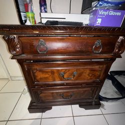 Solid Wood Nightstand OBO