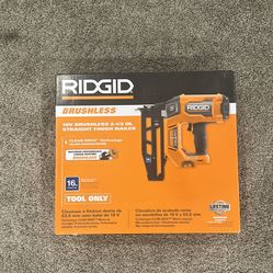 RIDGID 18V NAILER ** New in box** 16ga