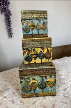 ORNATE BEAUTIFUL BOXES 3 Different Sizes $20