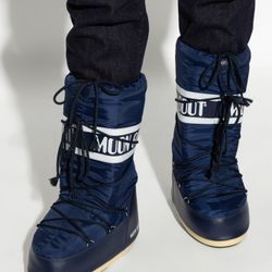 Navy Blue Moon Boots