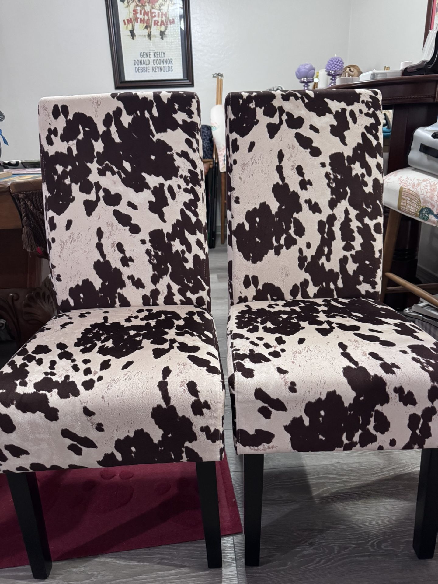 Cow Print Accent Chairs