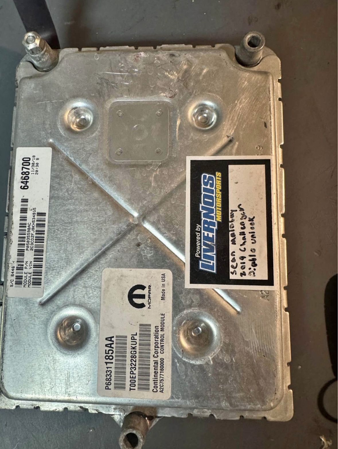 2019 dodge challenger scat pack ecu / bcm /rfhub / activer dampering and key