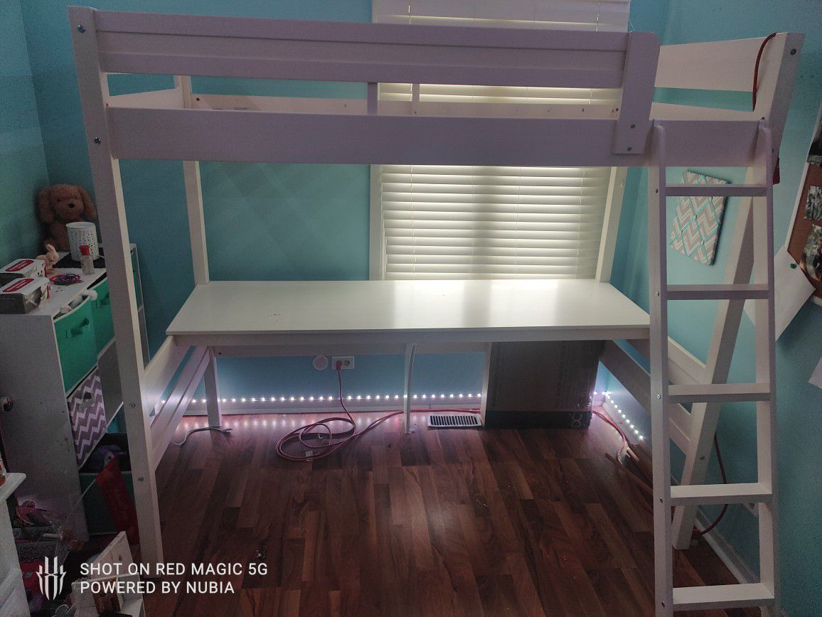 Loft Bed Desk Combo 1 Yr Old 568.00 On Amazon Right Now