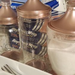 Rose Gold Canisters 