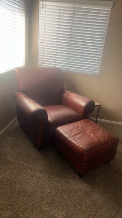 Free Leather Overstuff Chair