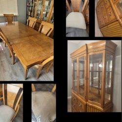 Dinning Set With Buffet And Hutch
