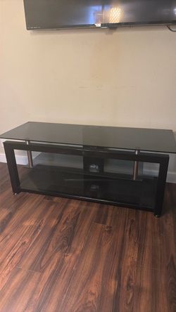 Glass TV stand