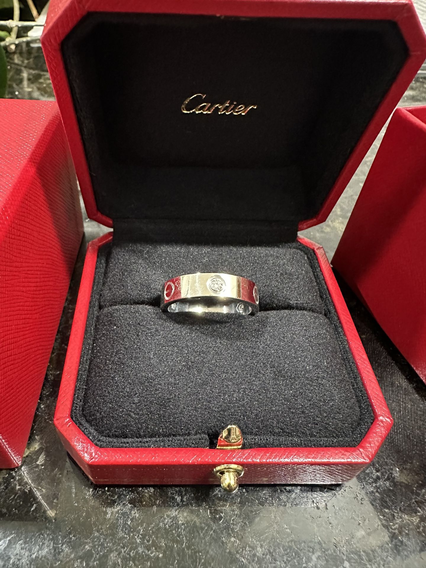 Cartier love Ring Size 10.5 Men’s diamond 
