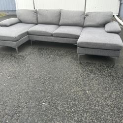 Double Chaise Sectional Couch