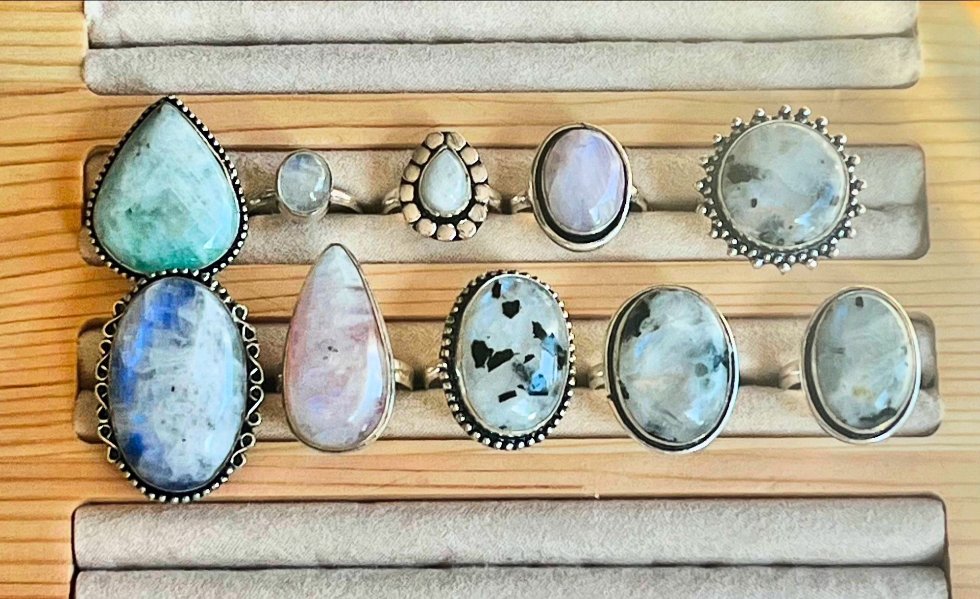 Moonstone Rings