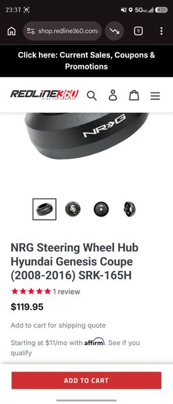 Nrg hub for 2013-2016 Hyundai Genisis coupe BK2