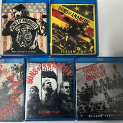 Sons of Anarchy Blu-ray Seasons 1-5 (Seasons 3-5 Sealed)