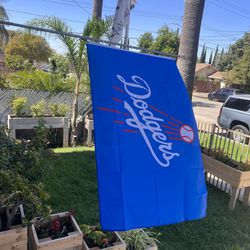Dodgers Flag Size 3ftx5ft 