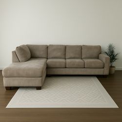 Ashley Furniture Taupe Sectional Couch Sofa