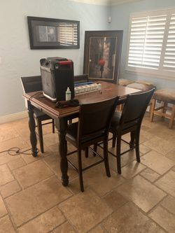 High Table With Chairs