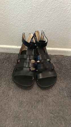 Black FreeWaters  Leather Gladiator Sandals