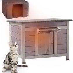 Outdoor Cat House with insulated 