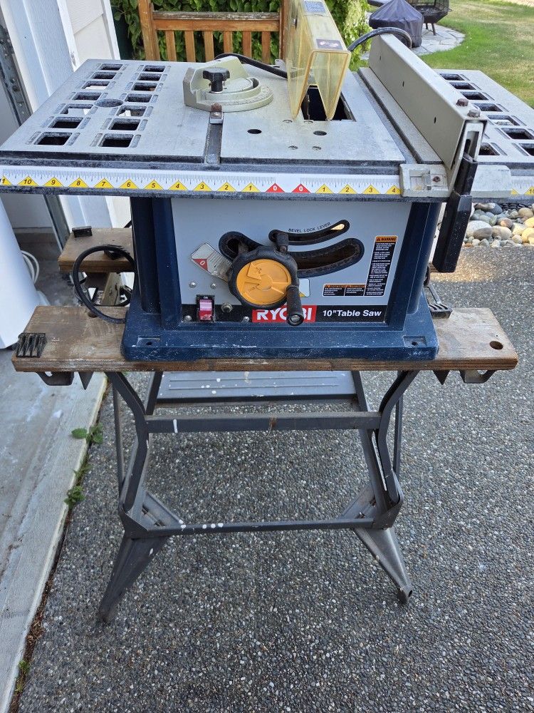 Table Saw With Stand