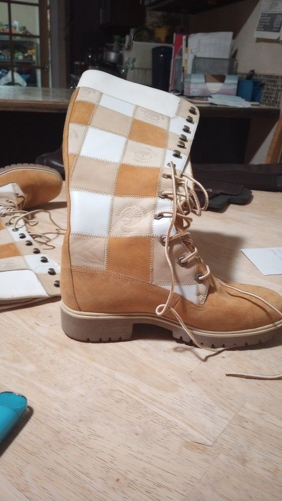 Timberland Thigh High Lace Up Boots waterproof Size8m
