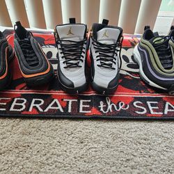 Nike Air Max 97's and Jordan 12's